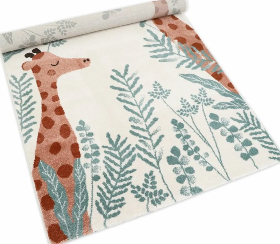 Tapis pour enfant en polypropylène motif girafe 120x170 cm Nisu - Nattiot