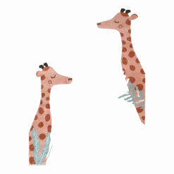 Tapis pour enfant en polypropylène motif girafe 120x170 cm Nisu - Nattiot