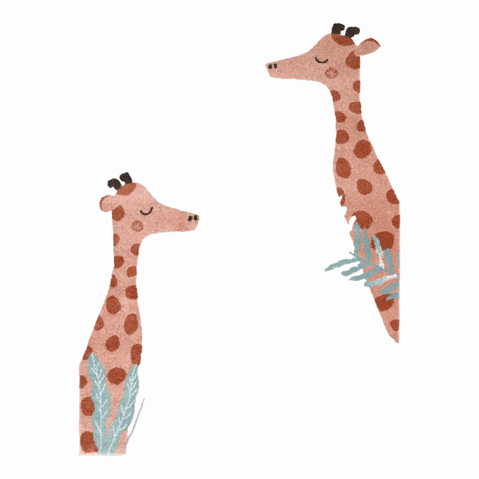Tapis pour enfant en polypropylène motif girafe 120x170 cm Nisu - Nattiot