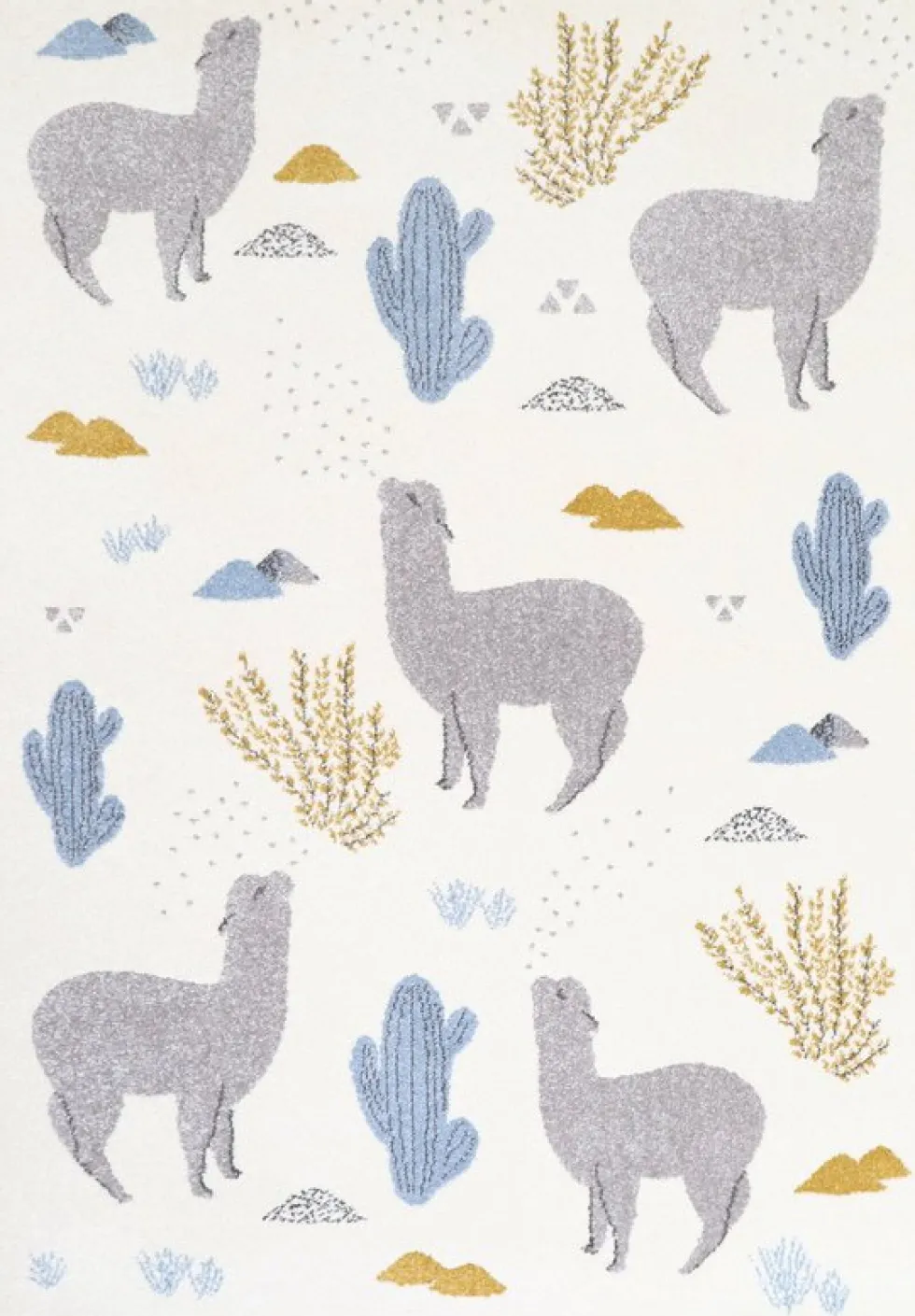 Tapis pour enfant en polypropylène motif lama 120x170 cm Andino by Mon Petit Art - Nattiot