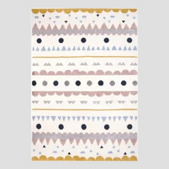Tapis pour enfant multicolore en polypropylène 120x170 cm Nolita - Nattiot