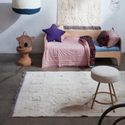 Tapis recyclé lavable 130x90 cm ABC - Lorena Canals