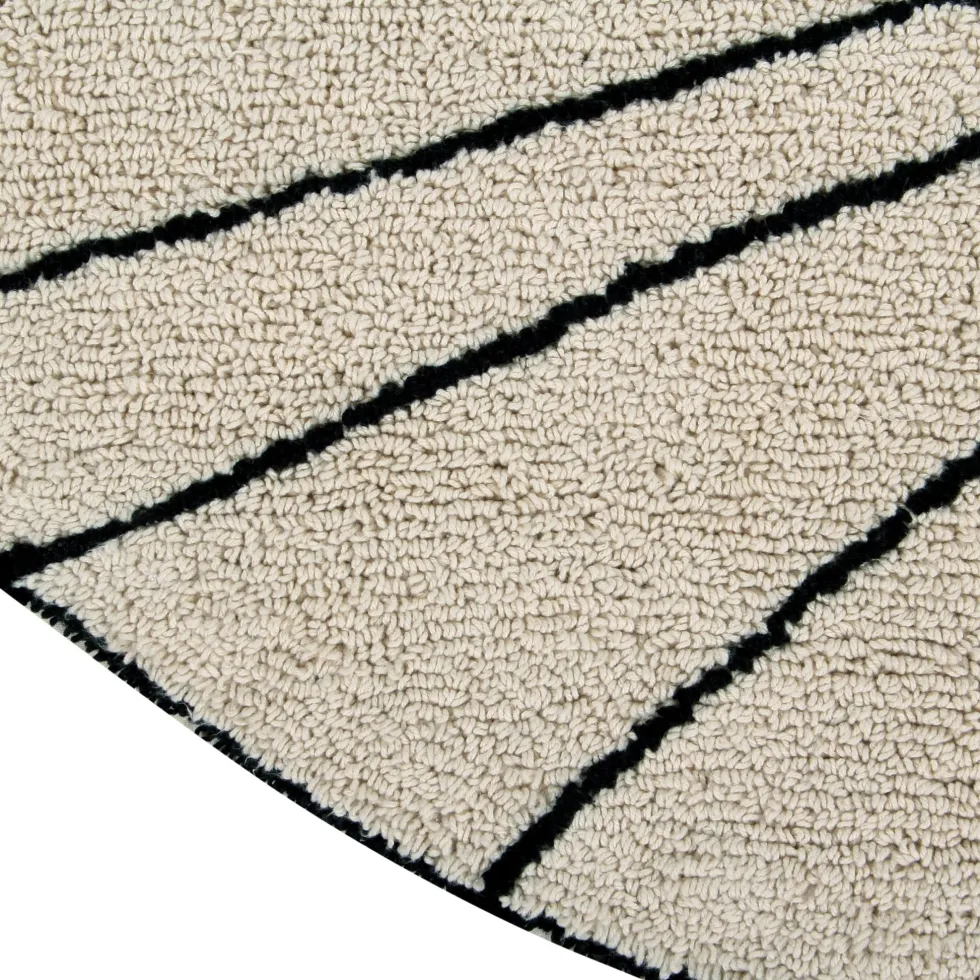 Tapis rond beige 160 cm Trace - Lorena Canals