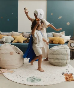 Tapis rond en coton interstellar 140cm I want to be an astronaut - Lorena Canals