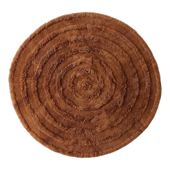 Tapis rond en laine Acajou (150X150cm) - HKLIVING