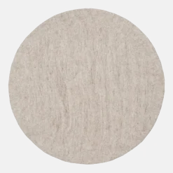Tapis rond en laine beige marbré 70 cm Béla - myfelt