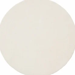 Tapis rond en laine écru 90 cm Linéa - myfelt