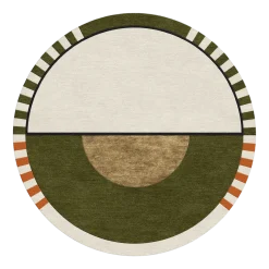 Tapis rond en laine et soie végétale 200 cm Laetitia - SON-TAPIS
