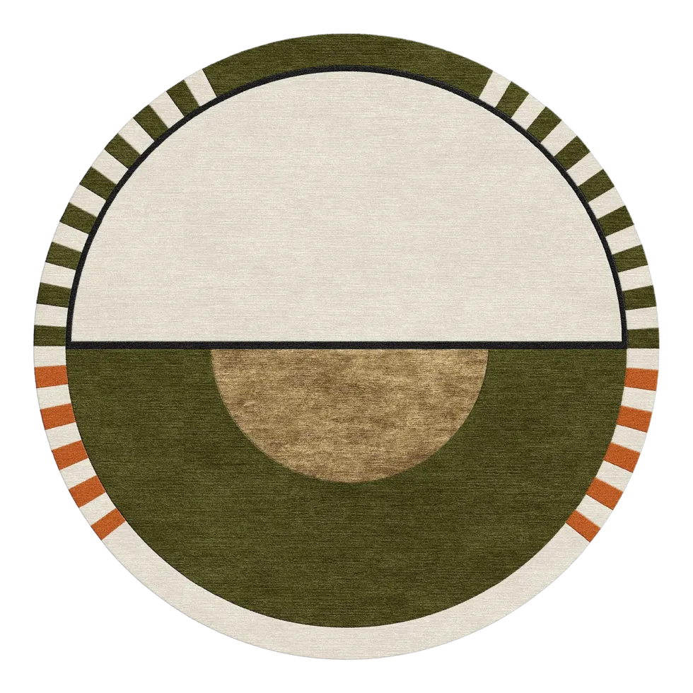 Tapis rond en laine et soie végétale 150 cm Laetitia - SON-TAPIS