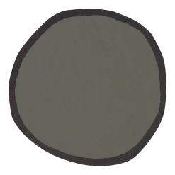 Tapis rond en laine gris 200cm Aros - Nanimarquina