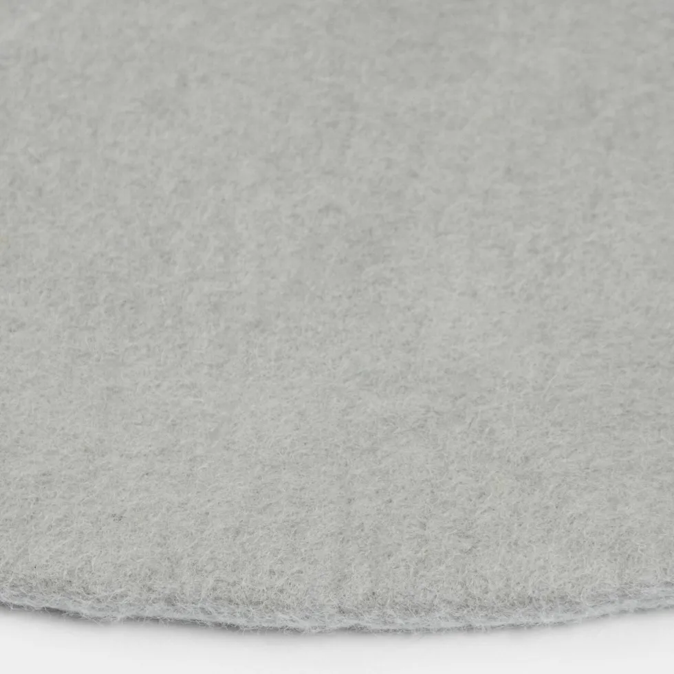 Tapis rond en laine gris 200 cm Luis - myfelt