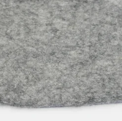 Tapis rond en laine gris marbré 140 cm Carl - myfelt