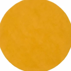 Tapis rond en laine moutarde 90 cm Klara - myfelt