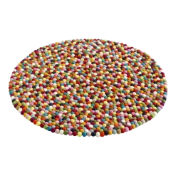 Tapis rond en laine multicolore 90 cm Pinocchio - HAY