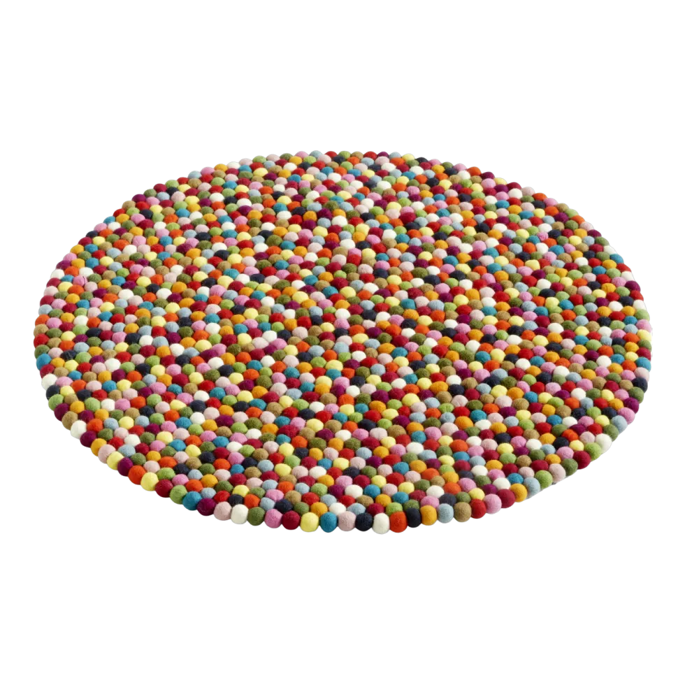 Tapis rond en laine multicolore 90 cm Pinocchio - HAY