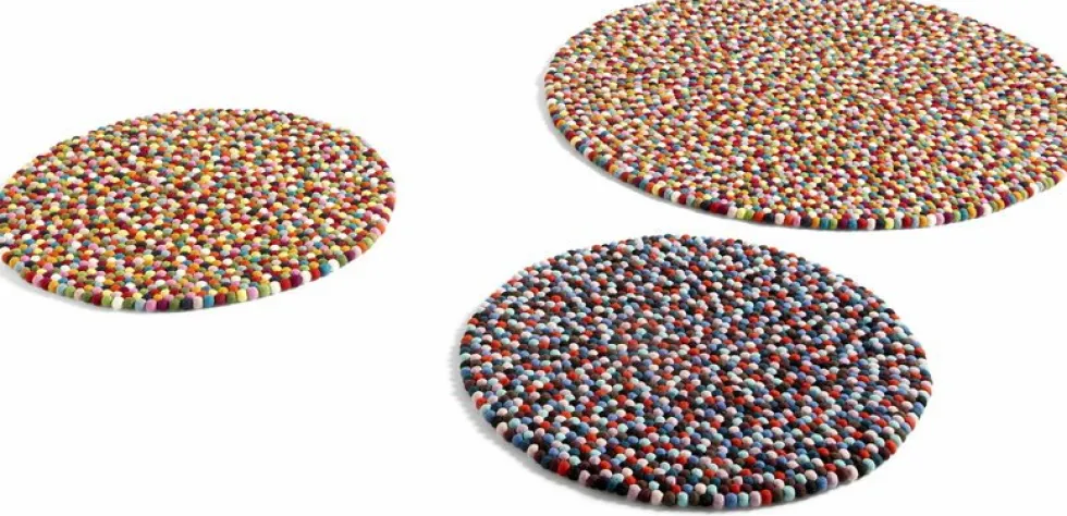 Tapis rond en laine multicolore 90 cm Pinocchio - HAY