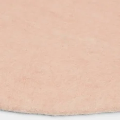 Tapis rond en laine rose 160 cm Merle - myfelt