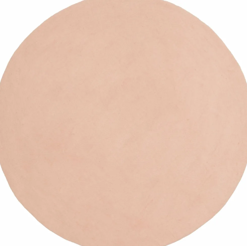 Tapis rond en laine rose 300 cm Merle - myfelt