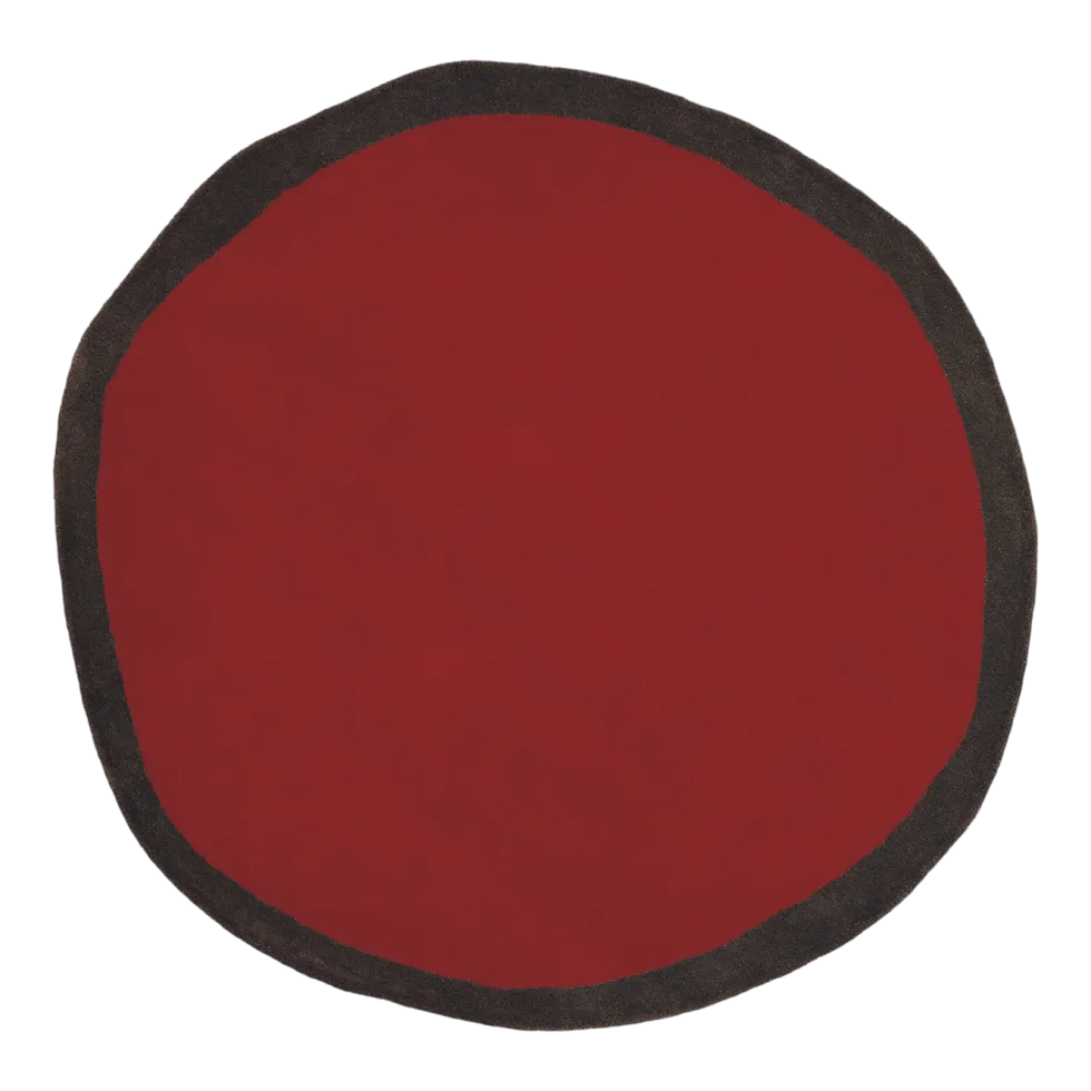 Tapis rond en laine rouge 200 cm Aros - Nanimarquina