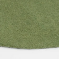 Tapis rond en laine vert 120 cm Kaspar - myfelt