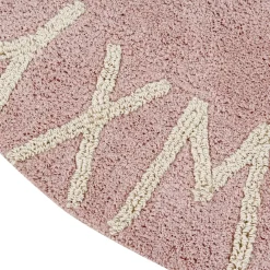 Tapis rond lavable rose 150 cm ABC - Lorena Canals