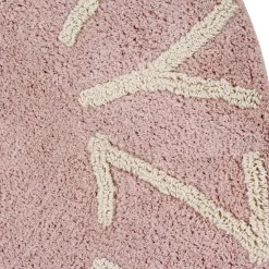 Tapis rond lavable rose 150 cm ABC - Lorena Canals