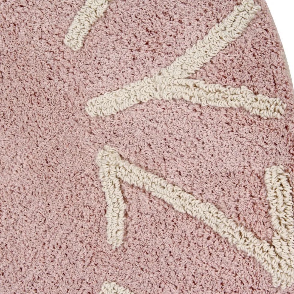 Tapis rond lavable rose 150 cm ABC - Lorena Canals