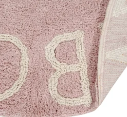 Tapis rond lavable rose 150 cm ABC - Lorena Canals
