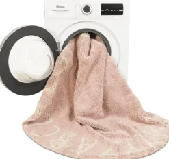 Tapis rond lavable rose 150 cm ABC - Lorena Canals