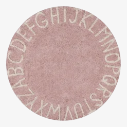 Tapis rond lavable rose 150 cm ABC - Lorena Canals
