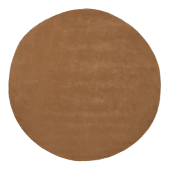 Tapis rond tufté en laine toffee 240cm Stille - Ferm Living