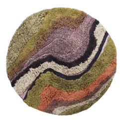 Tapis touffeté rond dégradé (150X150) - HKLIVING
