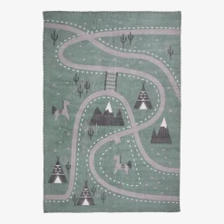 Tapis vert 140x100 cm Little Western - Nattiot