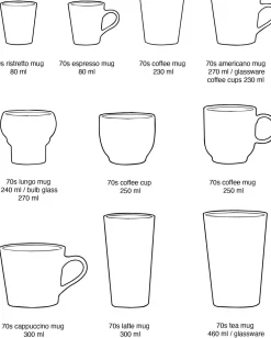 Tasse à café en grès marron 250ml Shell - HKLIVING