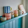 Tasse en grès bleu 6,5x5,5cm Nini - Bloomingville