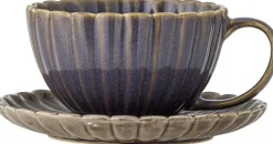 Tasse Latina avec soucoupe Grès mauve - Bloomingville