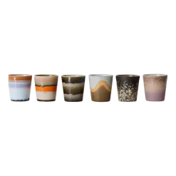 Tasses à café Elements (lot de 6) - HKLIVING