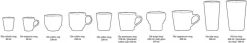 Tasses à café Elements (lot de 6) - HKLIVING