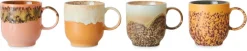 4 Tasses à café en grès 10,8cm Cape - HKLIVING