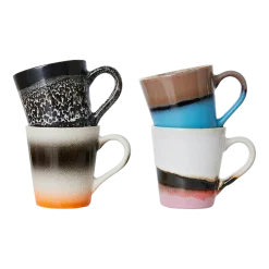 Tasses à espresso Funky (lot de 4) - HKLIVING