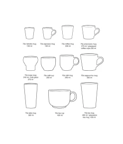2 tasses à thé en céramique néo 14,2x10,4x8,3cm 70's ceramics - HKliving