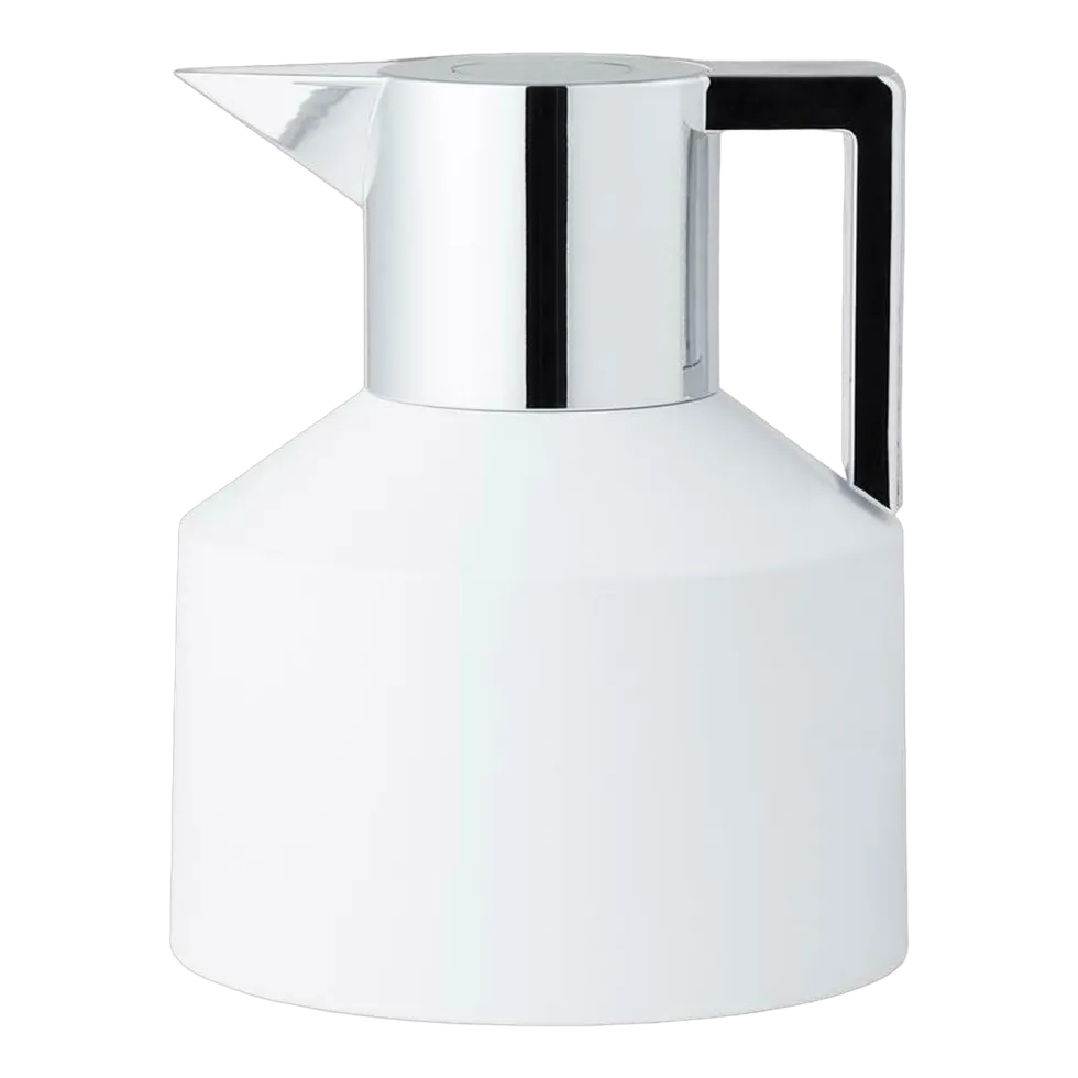 Thermos en plastique blanche 1L Geo Vacuum - Normann Copenhagen