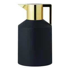 Thermos en plastique noire et dorée 1,5L Geo Vacuum - Normann Copenhagen
