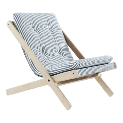 Transat en bois bleu et blanc Boogie - Karup Design
