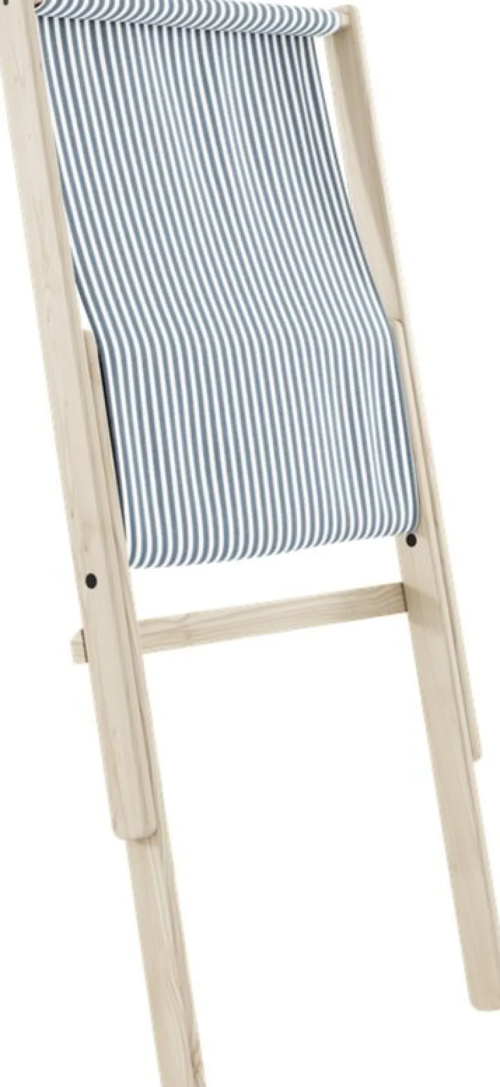 Transat en bois bleu et blanc Boogie - Karup Design