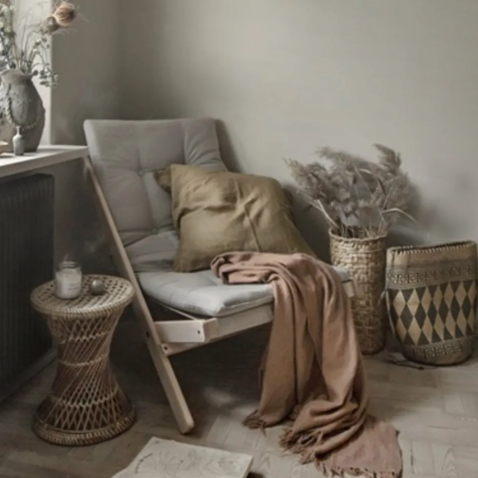 Transat en hêtre et coton Naturel Boogie - Karup Design