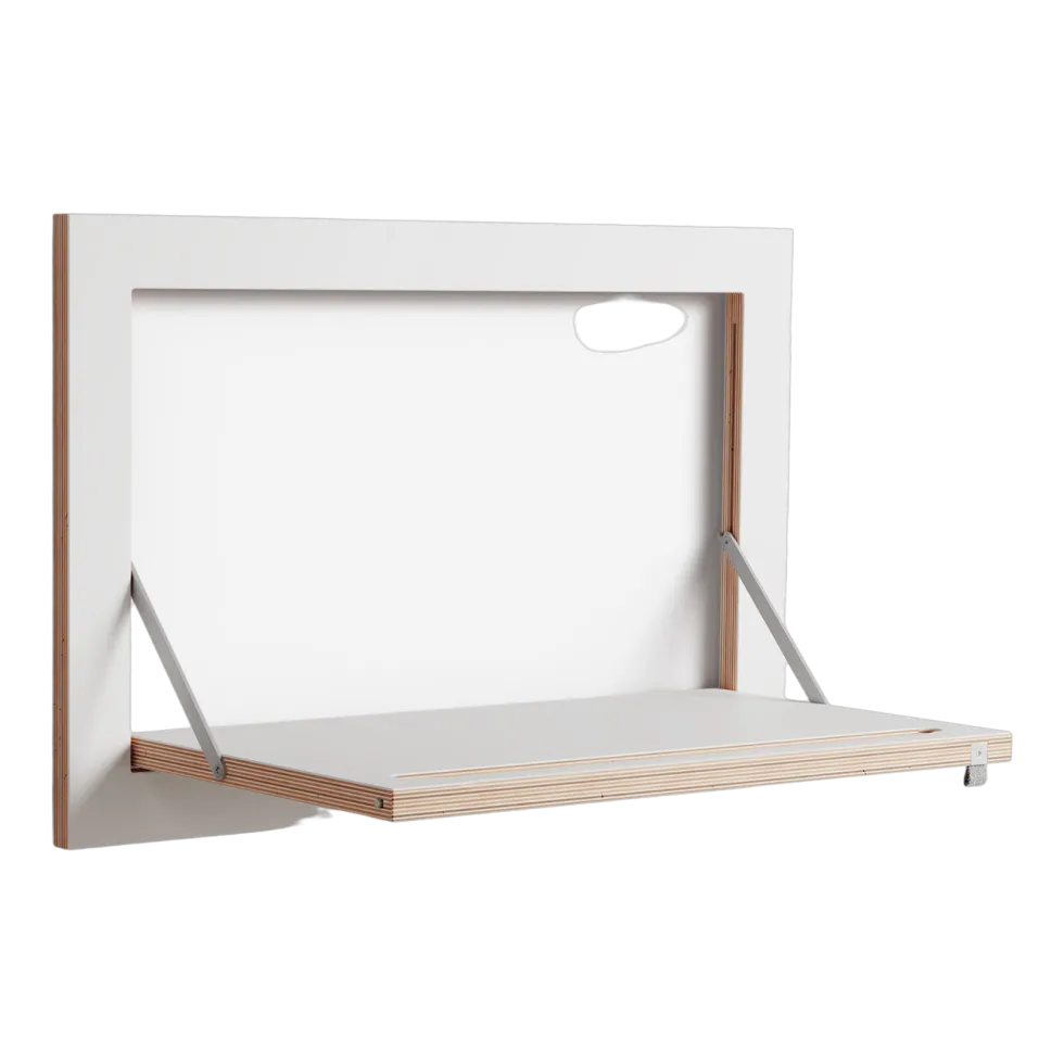 Tringle à vêtements en bouleau teinté blanc 60x40cm Hängrail Fläpps - Ambivalenz