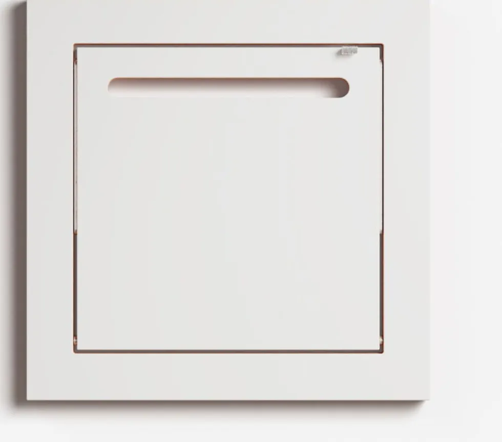 Tringle à vêtements en bouleau teinté blanc 40x40cm Hängrail Fläpps - Ambivalenz