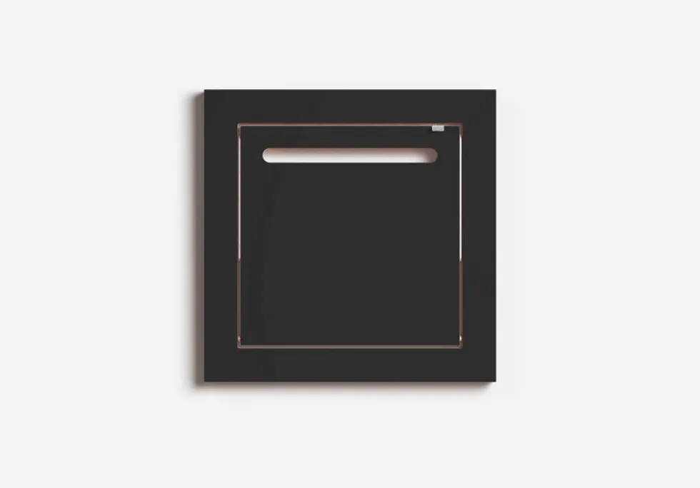 Tringle à vêtements en bouleau teinté noir 40x40cm Hängrail Fläpps - Ambivalenz