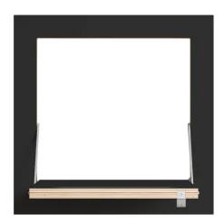 Tringle à vêtements en bouleau teinté noir 40x40cm Hängrail Fläpps - Ambivalenz